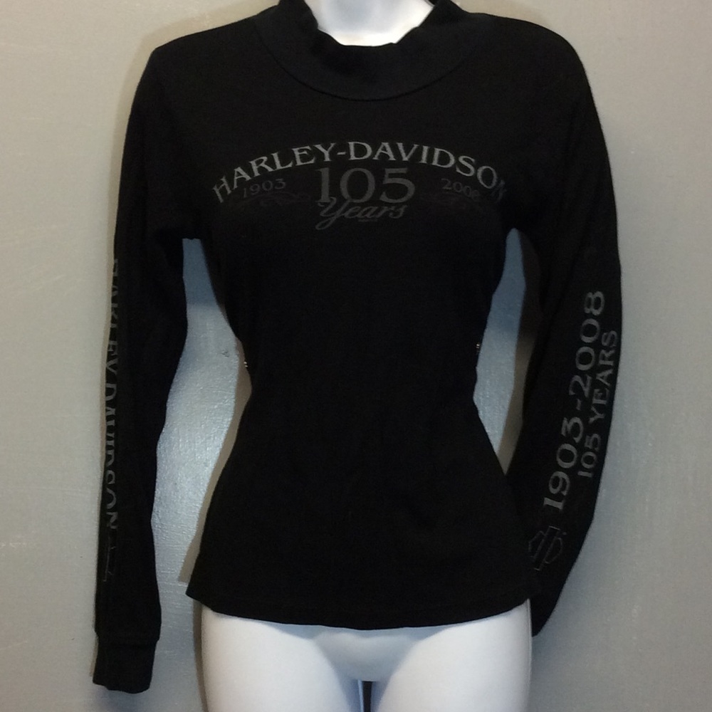 Medium Harley Davidson Blk 105 yr Anniversary Tee